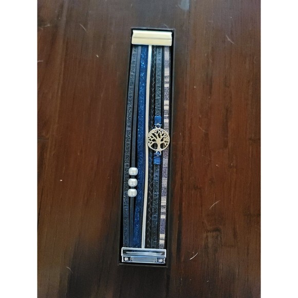 Desimtion Inspirational Tree of Life Leather Bracelets - Picture 1 of 3
